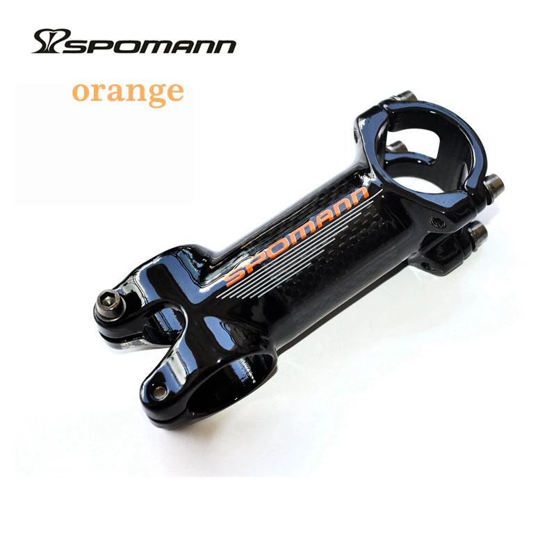SPOMANN алюминиевый сплав и углеродное волокно велосипедный стебель 3K глянцевый