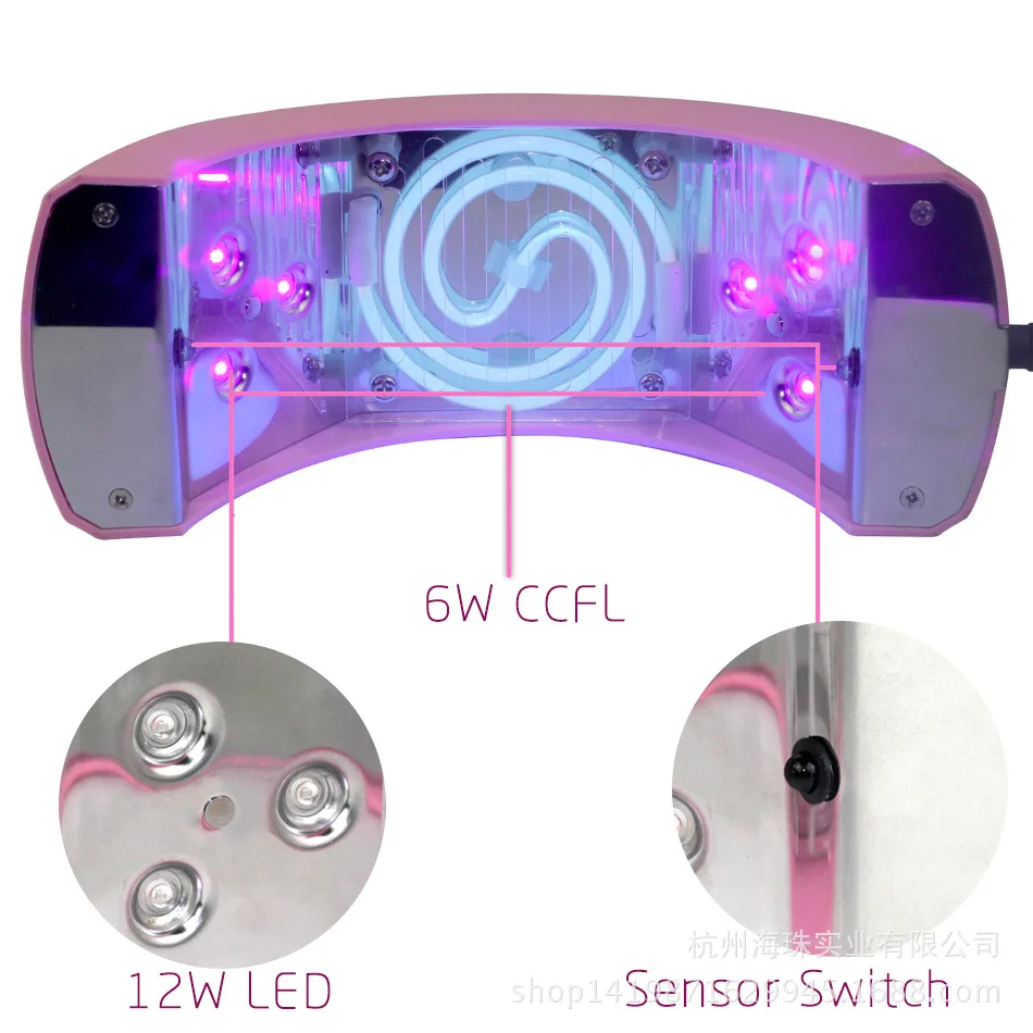 18 Вт Гель лак УФ лампа Сушилка для ногтей Светодиодный светильник CCFL гель