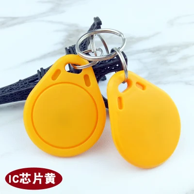 500pcs/Lot F08 RFID 13.56 Mhz IC Tag Token Key Ring cards Blue red black nfc tag | Безопасность и защита