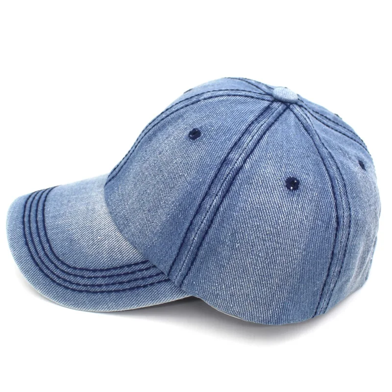 Ditpossible мыть хлопок бейсболки для женщин для мужчин летняя уличная casquette джинсы синий шапки снепбеки