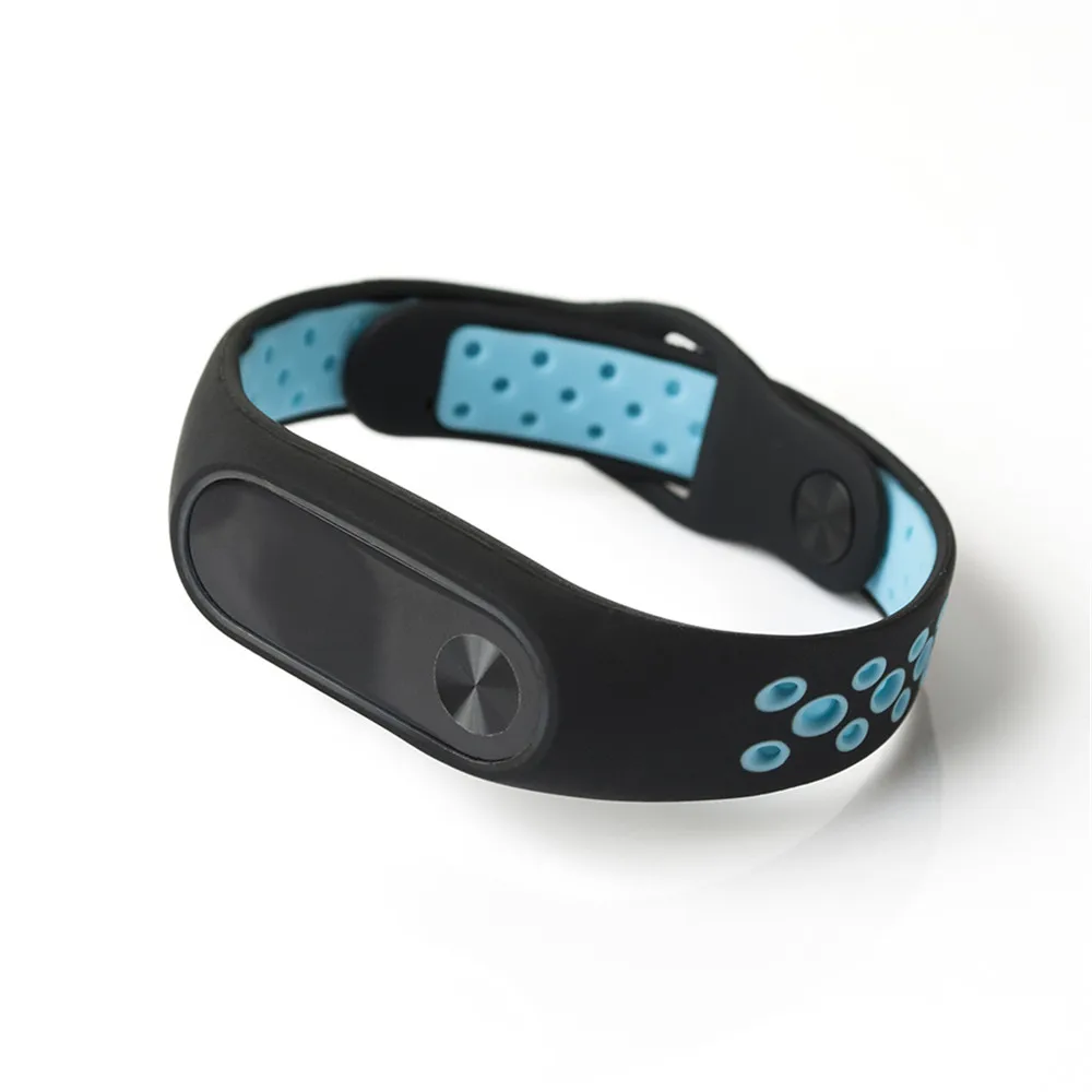 For Xiaomi Mi Band 2 Wrist Strap Bracelet Silicone Sport Two-tone Breathable Wristband Replacement Watch Belt | Наручные часы