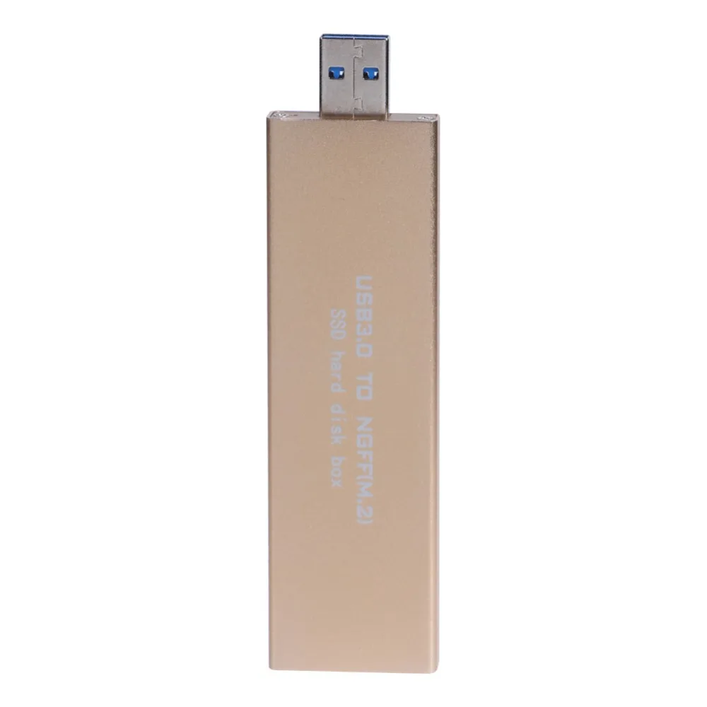 Алюминий 512G USB3.0 для M.2 SSD USB к NGFF B Ключ твердотельный жесткий диск переносной бокс внешний корпус для жесткого диска адаптер для 2242/2260/2280