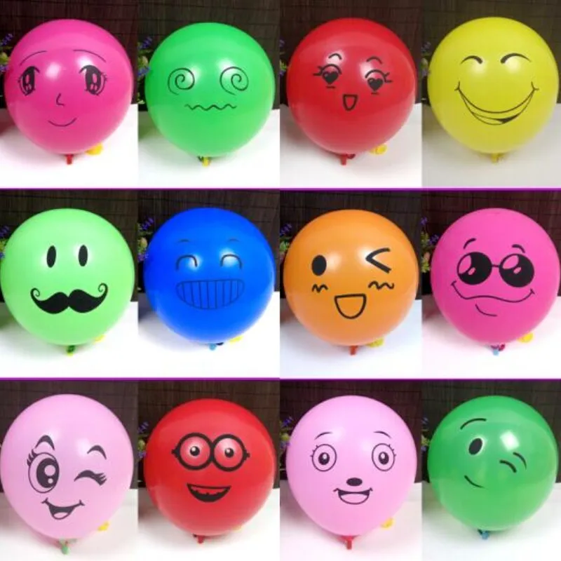 

2021 Helium Gas For Balloons 30/50pcs12 Inch Round Printing Latex Ballon Happy Birthday Party Decoration Baby Shower Kids Toy