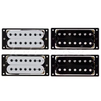 7 string electric guitar pickups set bridge and neck double coil humbucker black white 2 pairs