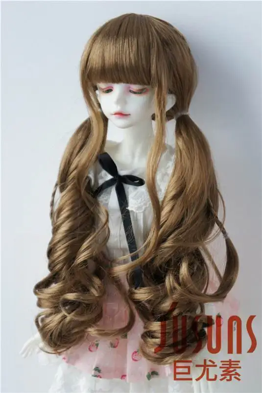 JD337 1/4 18-20 см MSD синтетический мохер BJD кукольные парики 7-8 дюймов двойные длинные пони косы парики