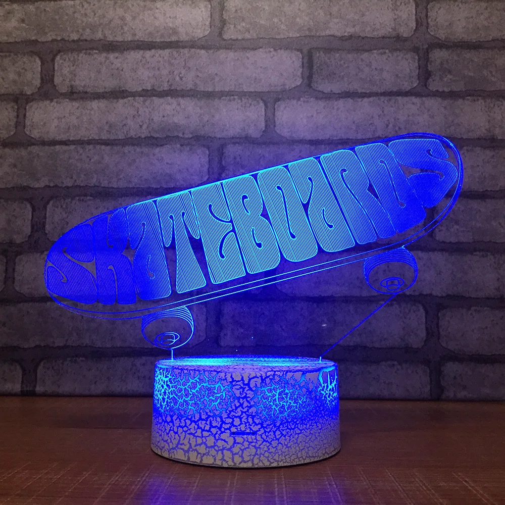 3d Led Rgb Night Light 7 Color Change Desk Light Action Figures 080 Boys Girls Christmas Toys