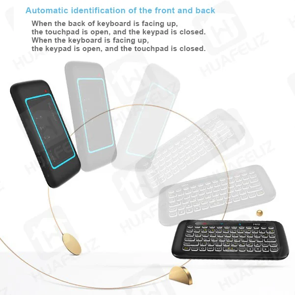 Клавиатура H20 мини Blacklight Беспроводная клавиатура новая modelTouchpad Air mouse ИК-пульт дистанционного управления для Andorid BOX Box BOX tv