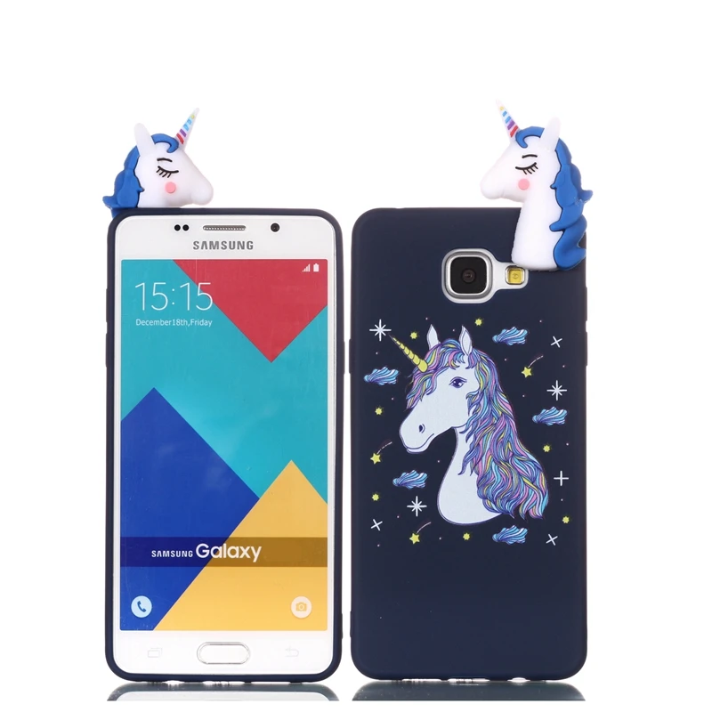 Чехол для Samsung Galaxy A3 2016 чехол 3D мультяшная игрушка Сова панда Единорог кошка