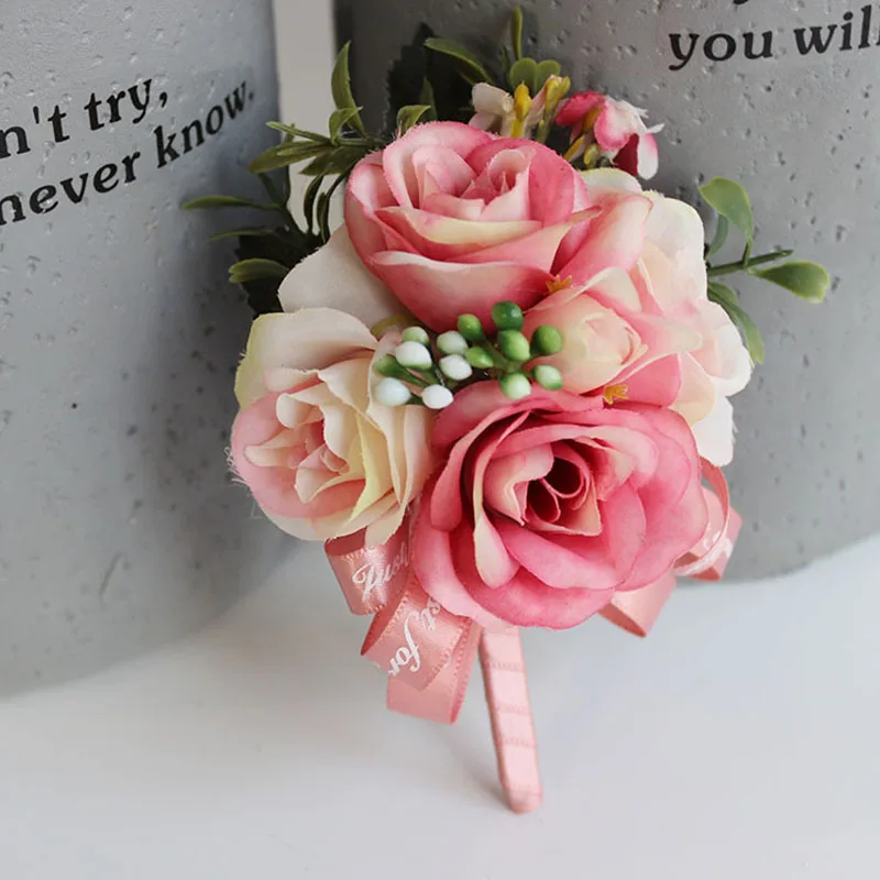 HOT Bride Bouquets Groom Boutonniere Wedding Flower for Prom Party NDS66 | Дом и сад