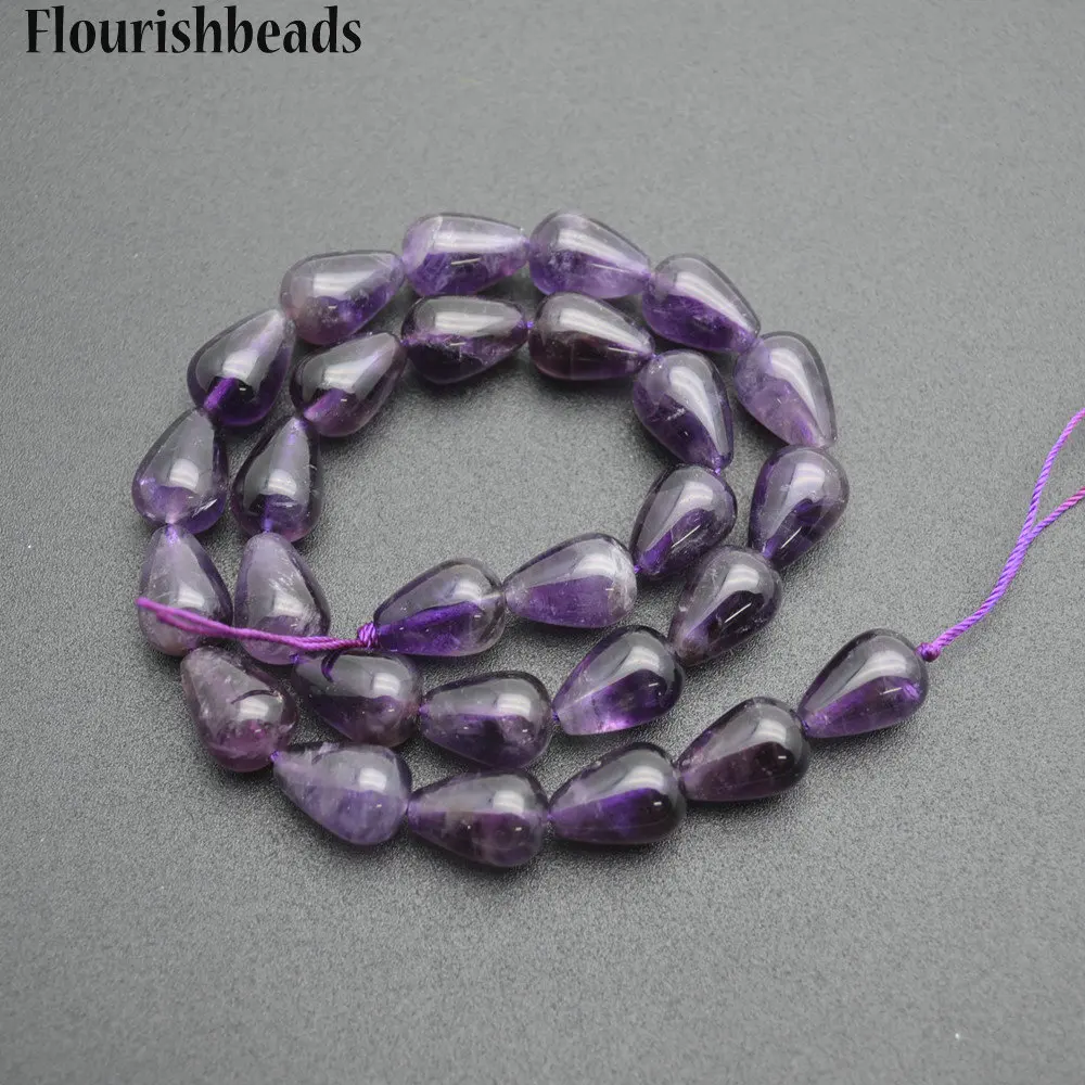 Оптовая продажа высококачественные бусины из натурального аметиста 10x14 мм в