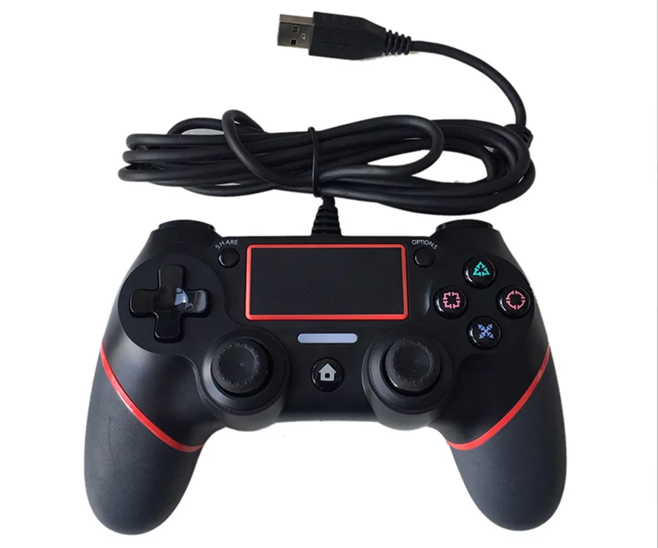 PS4 аксессуары геймпад проводной джойстик PS4 sixaixs несколько вибрации двигателя для Игровые приставки 4 Замена Dualshock4 контроллер