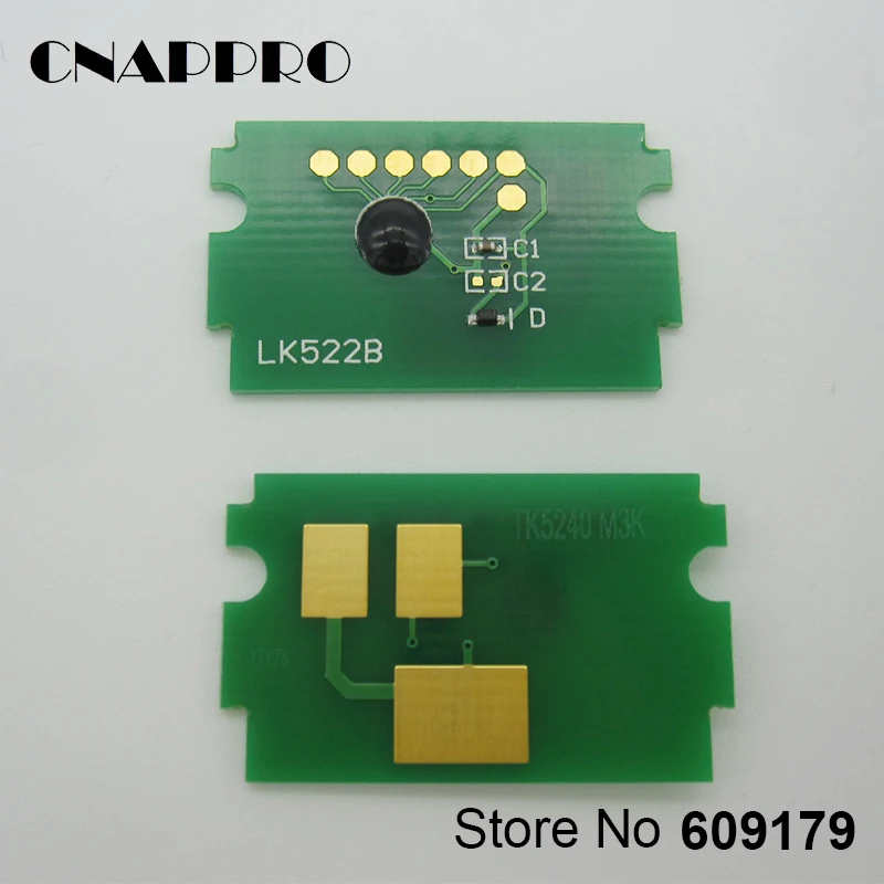 5 комплектов TK5240 TK5241 TK5242 тонера чип для Kyocera ECOSYS M5526cdw M5526cdn P5026cdw P5026cdn TK-5240 чипы