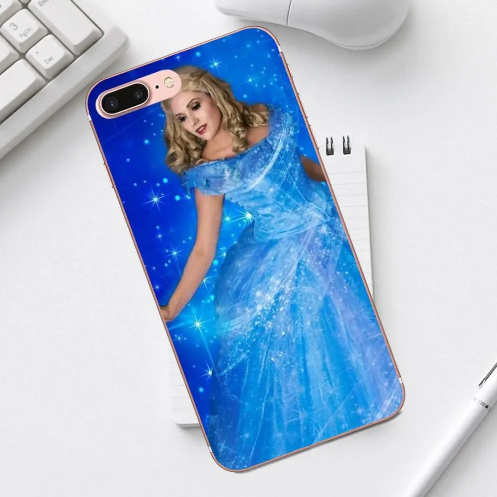 Qdowpz милые Золушки мягкие ТПУ чехлы для iPhone 4 4S 5 5C SE 6 6S 7 8 Plus X XS Max XR Galaxy A3 A5 J1 J3 J5 J7