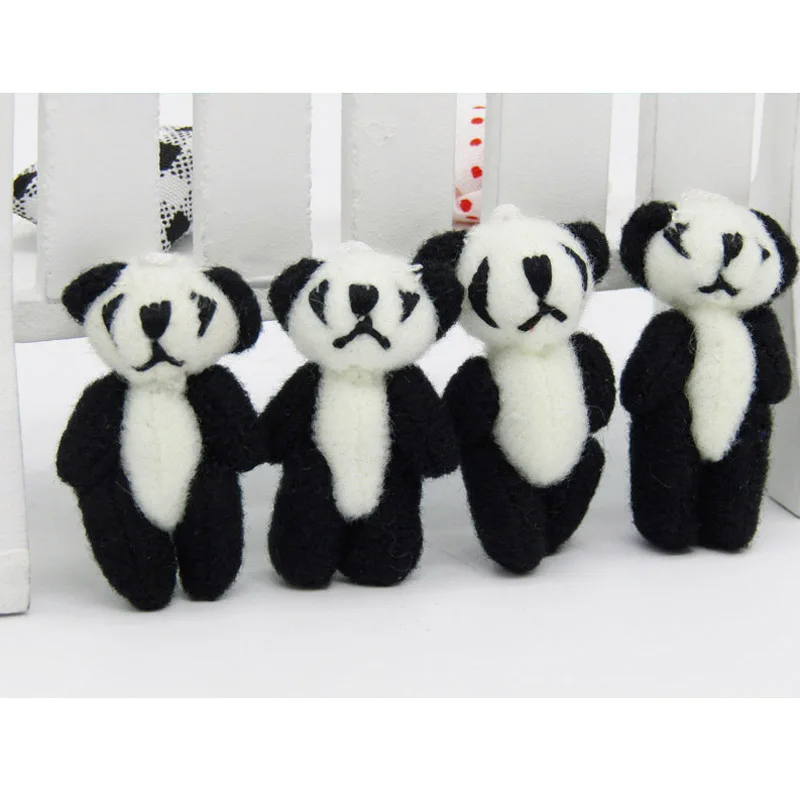 Мини панды мягкие плюшевые игрушки 4 5 см 50 шт./лот|panda gifts|toy pandacute toy |