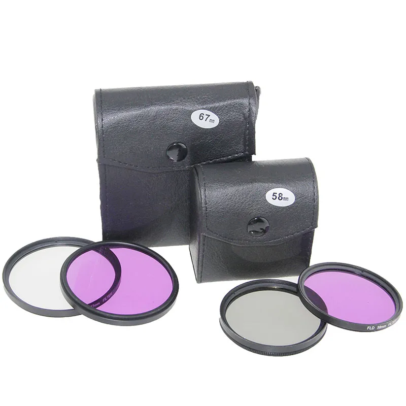 Набор фильтров UV FLD CPL для защиты объектива 49/52/55/58/62/67/72/77 мм Canon EOS nikon sony pentax camera 650D