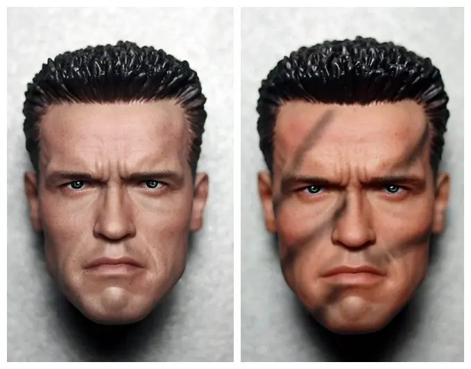 1/6 весы Рисунок кукла Терминатор Арнольд Шварценеггер головы форма для 12