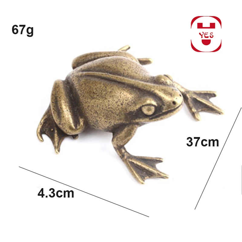 Латунная винтажная Милая Лягушка на коленях искусственная подвеска украшение