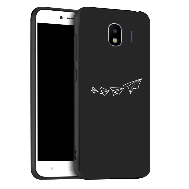 Мягкий Черный силиконовый чехол для samsung Galaxy J4 EU чехол s TPU чехол для телефона samsung J4 Plus Чехлы бампер Fundas - Цвет: x082