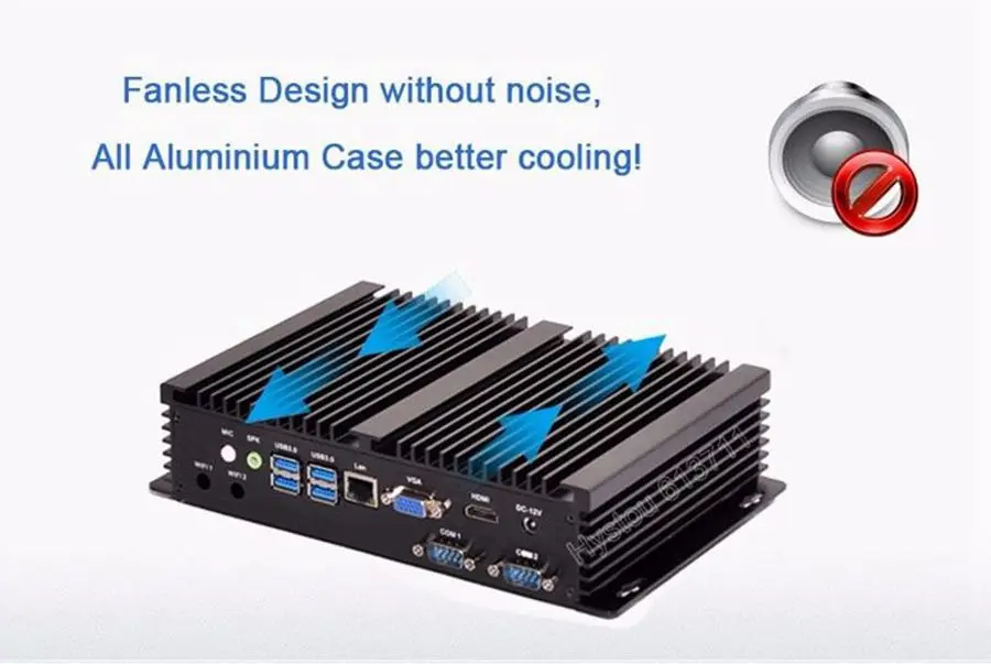 Hystou безвентиляторный промышленный Мини ПК Windows 10 i5 4200U i3 5005U i7 5550U небольшой компьютер хост 1 LAN 1 VGA SO-DIMM DDR3L память