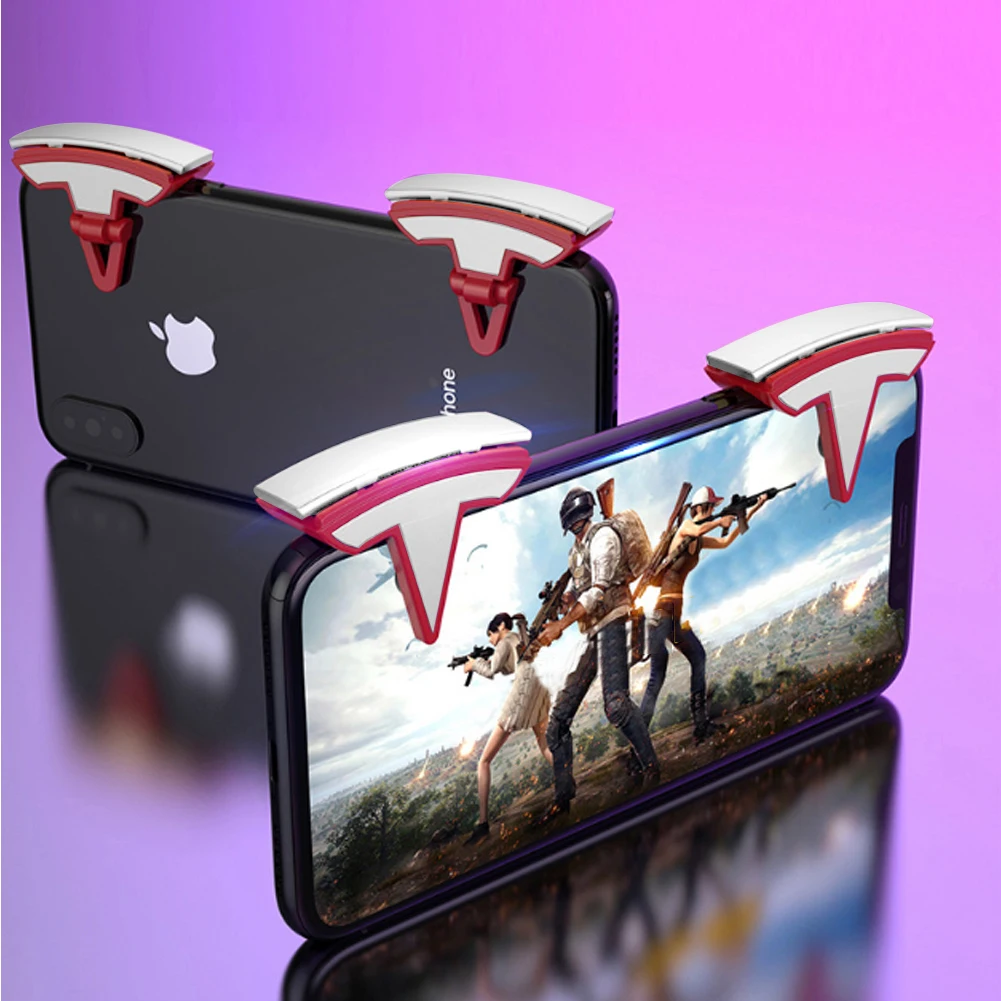 Игровой триггер для мобильных телефонов контроллер iPhone X XS MAX Aim Shooter Key Fire кнопка