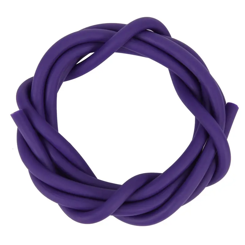 purple 5 цветов рогатки резиновая трубка из натурального латекса ремешок для рогатки Охота катапульта эластичная часть фитнес Банджи 1 м 2x4 мм - Цвет: purple