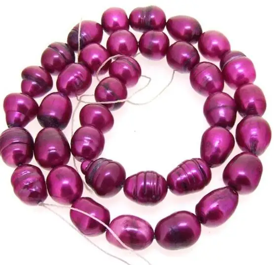 

Unique Pearls jewellery Store,9mm Peach Rice Freshwater Pearl Loose Beads One Full Strand DIY Pearl Necklace Material,LS3-07