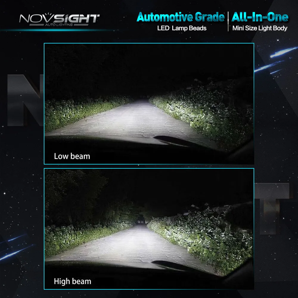 NOVSIGHT H1 автомобильный светодиодный светильник s h1 фонарь 70 Вт 10лм для вождения