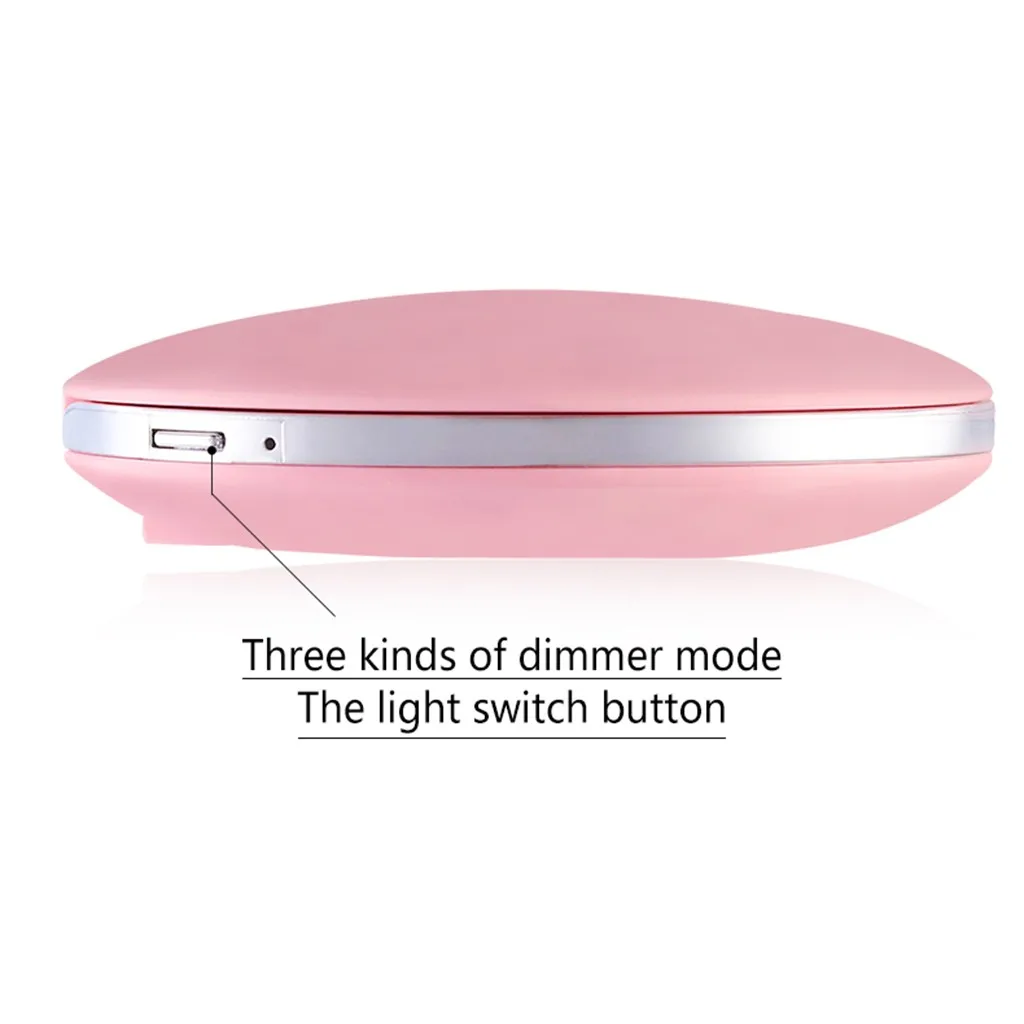 Светодиодное освещение компактное зеркальце для макияжа портативное светящееся