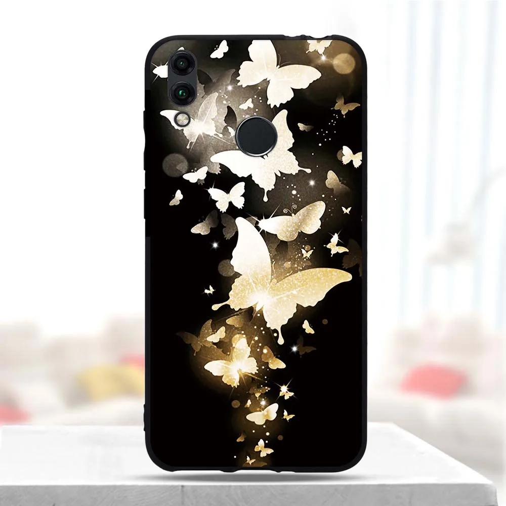 Чехол для Huawei Honor 8C мягкий силиконовый чехол с узором телефона 8c защитный 8 c Чехлы