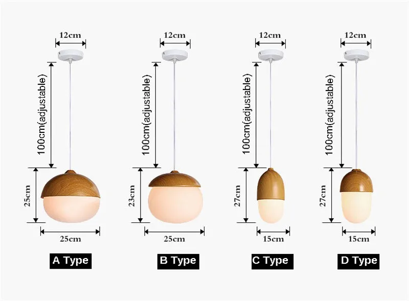 Лампа-подвеска с орехами имитация дерева подвесной светильник домашний