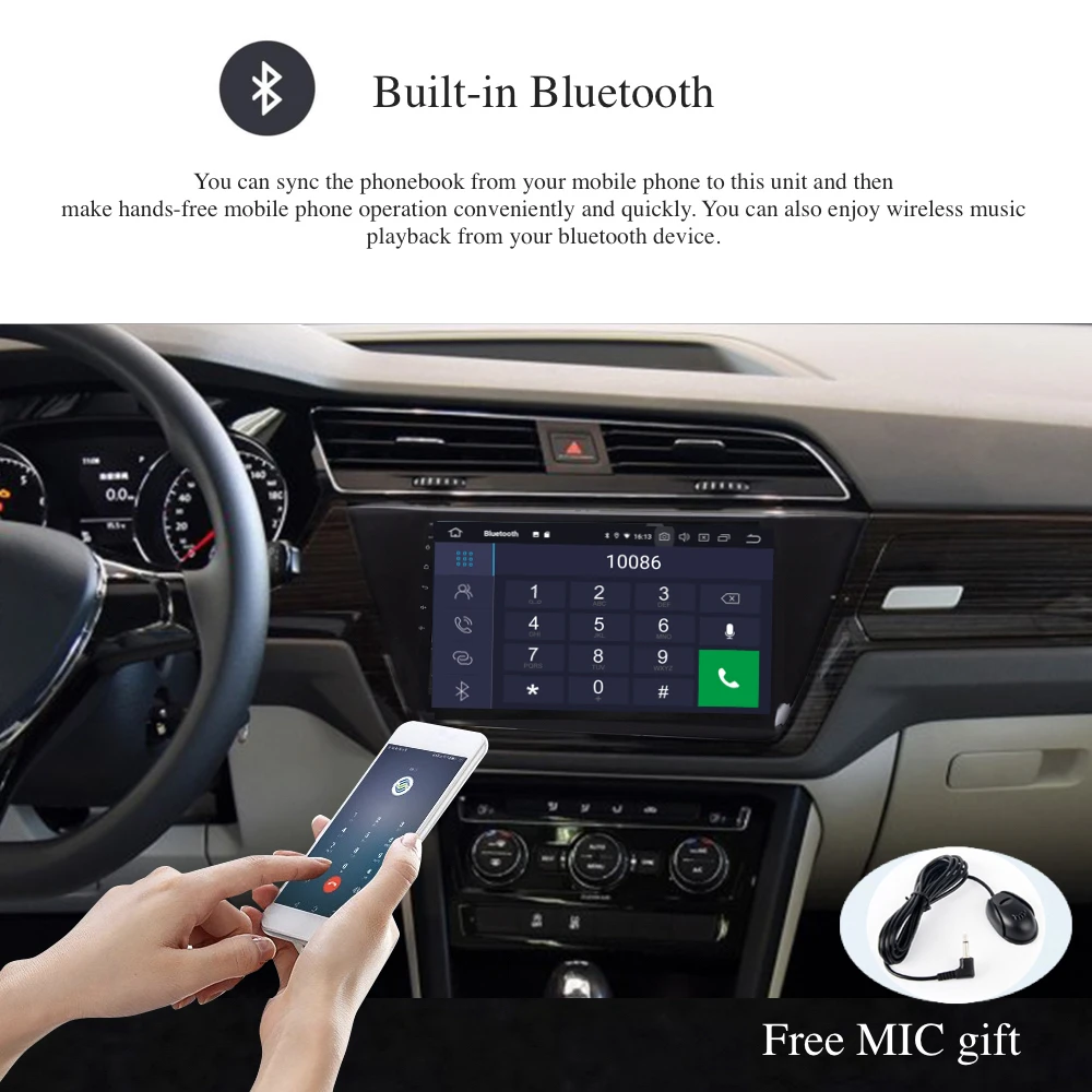 Android 9,0 Автомагнитола 2 Din gps Navi для VW Touran PX6 DSP ips HDMI 4 Гб+ 64 Гб RDS wifi USB BT AUX carplay карта