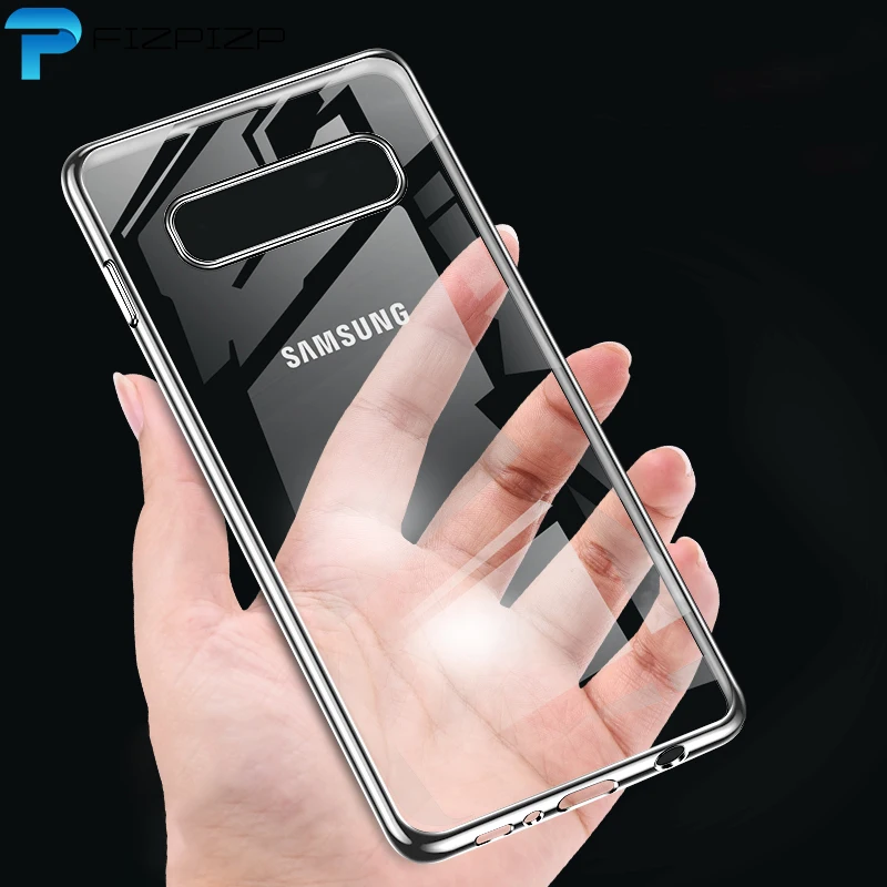 Мягкий чехол из ТПУ с гальваническим покрытием для Samsung Galaxy S8 S9 Plus S10 S10e S7 edge A7 A6 A8 A9