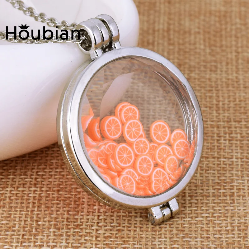 Ожерелье с подвеской из прозрачного стекла Houbian модное мягкое керамическое