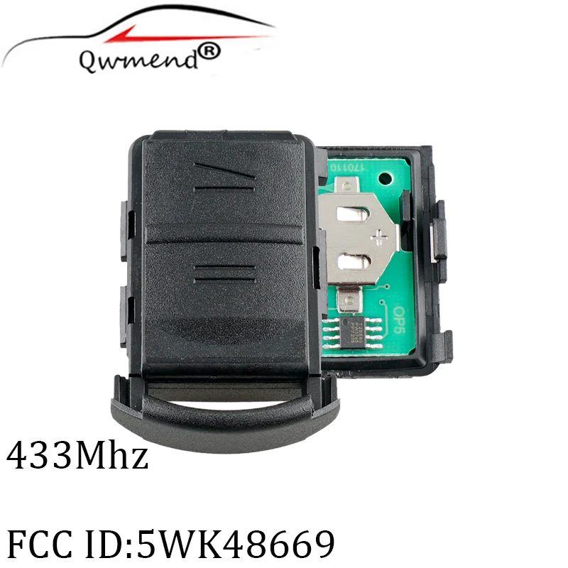 Для Opel 5WK48669 2 кнопки 433 9 Мгц дистанционный брелок для VAUXHALL OPEL AGILA Марка MERIVA ASTRA CORSA C