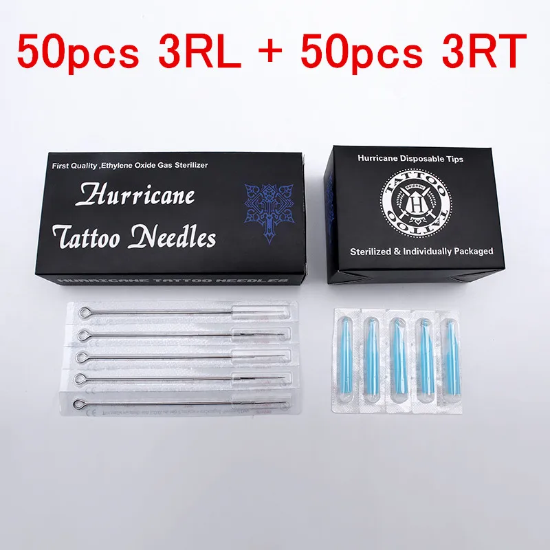 Tattoo Needles Tip (3RL+3RT) and Tubes Tips Mixed - Professional Disposable Plastic | Красота и здоровье
