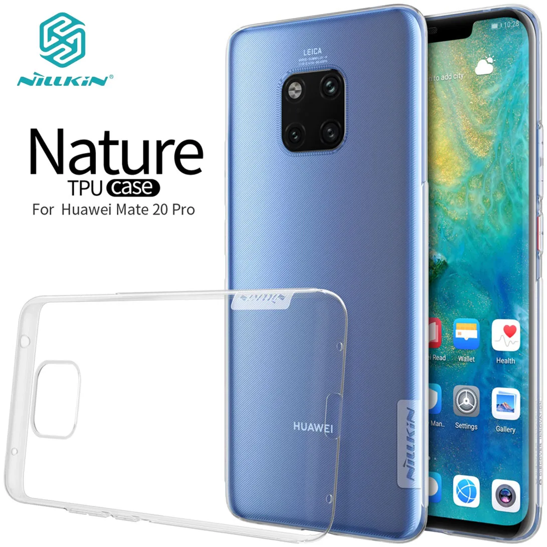 For Huawei Mate 20 Pro Case Nillkin Nature Transparent Clear Soft Silicon TPU Protector Cover for Mate20 Back | Мобильные телефоны