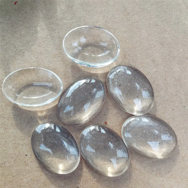 Большая распродажа: Кабошоны-линзы овальной формы 30*40 мм, прозрачные, 10 шт./100 шт. для создания украшений и фотоподвесок DIY.