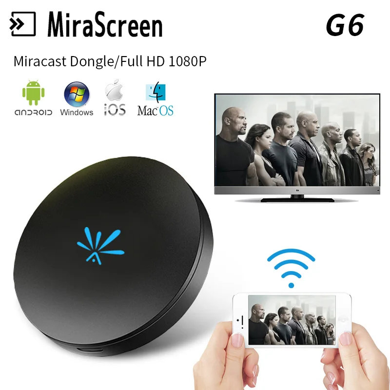 Новый G6 TV Stick беспроводной приемник ключа 2 4G WIFI 1080P HD Поддержка HDMI Miracast Airplay для