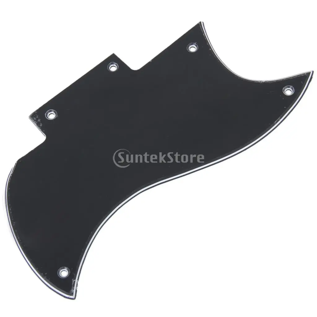 Черный 3 слоя накладку к царапинам Пластина для SG Электрогитары|scratch plate|3 plypickguard