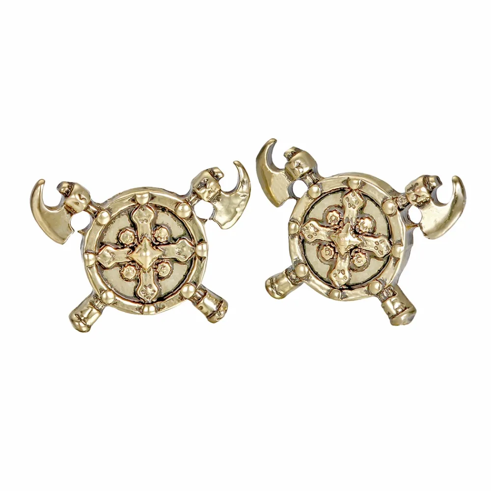 Новые серьги с топором крестом мужские славянские ювелирные изделия новый