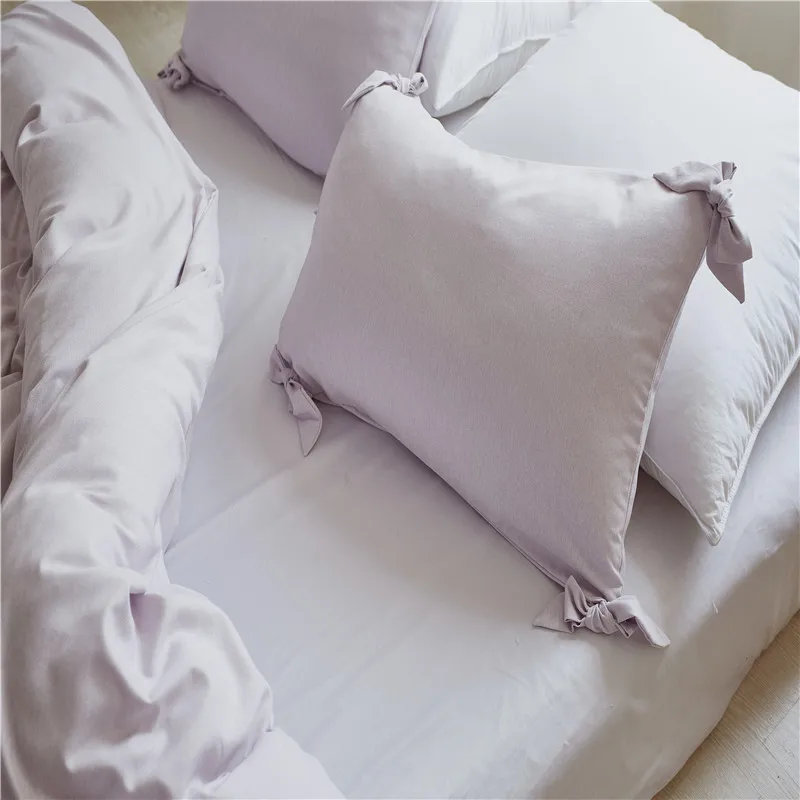 Полиэстер из цельного полотна со сплошным Цвет тканый хлопок Постельное бельё 2/3