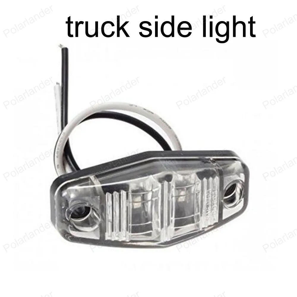 

10 шт 12V 24V 6LED светильник лампы для автомобиля грузовика прицеп для грузовика автобуса Боковые указатели поворота Габаритные светильник с 3 в...