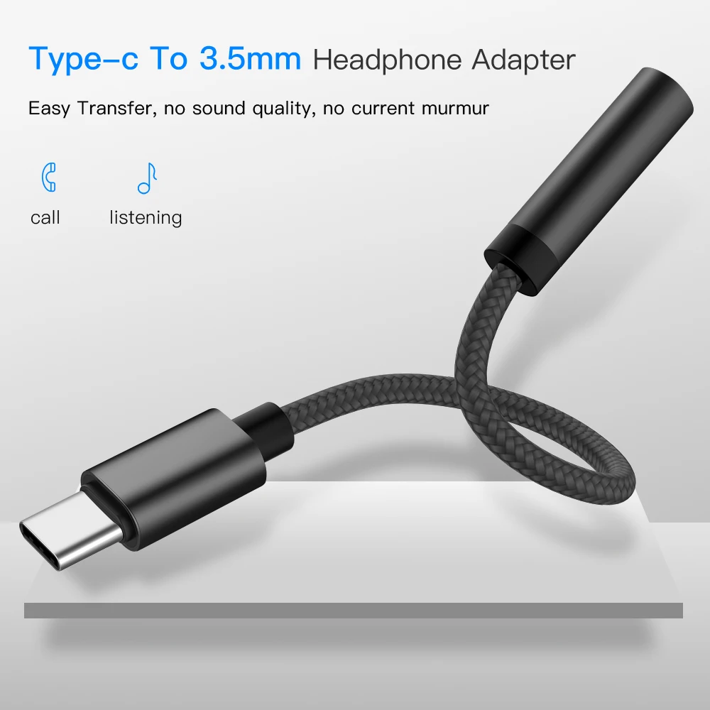 USB 3 1 Type C до 5 мм Плетеный аудио кабель конвертер папа разъем для наушников AUX Letv 2