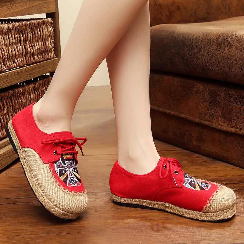 Cresfimix zapatos de mujer женская модная удобная традиционная обувь с вышивкой