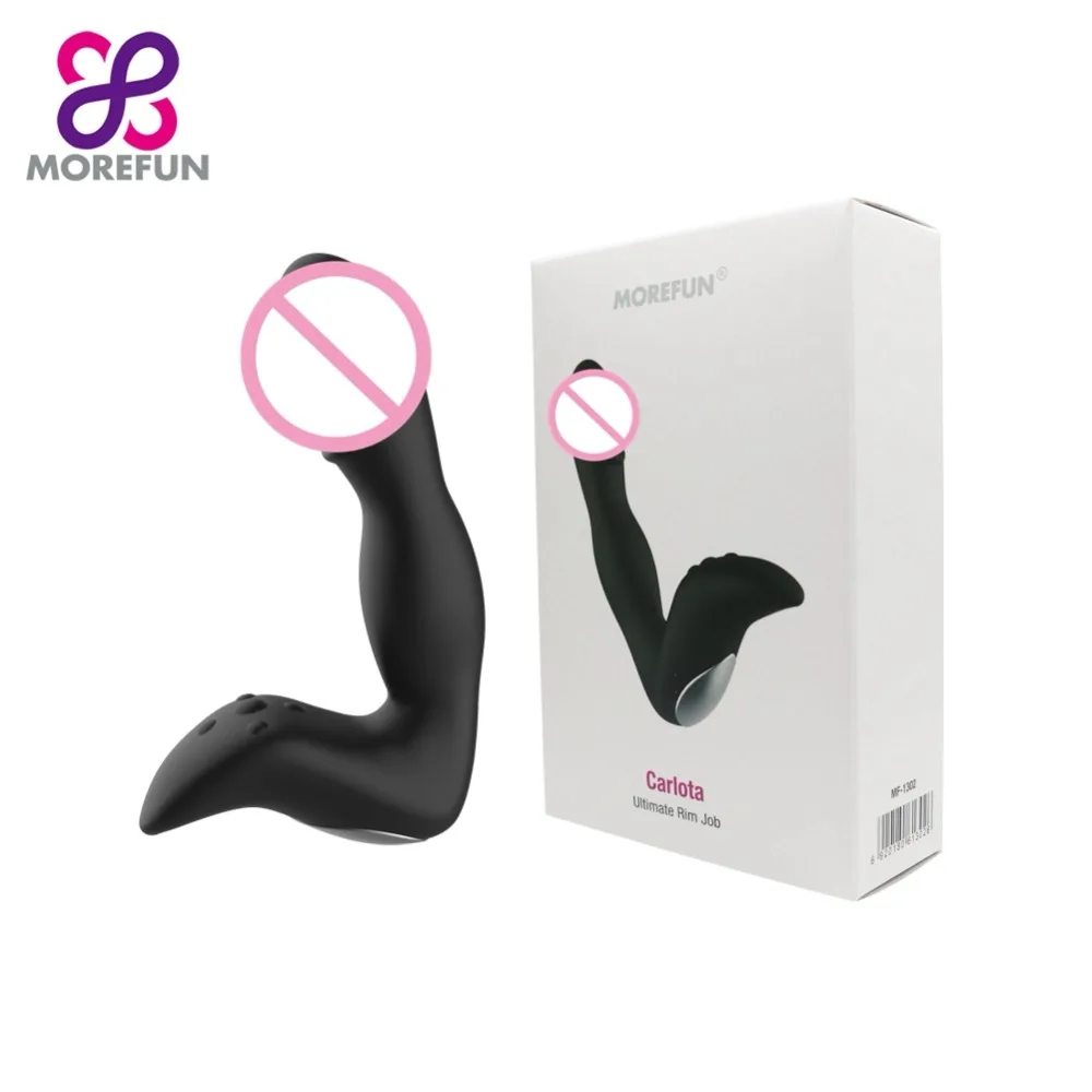 MOREFUN 10 скоростей силиконовые мужские анальные секс-игрушки Анальная пробка