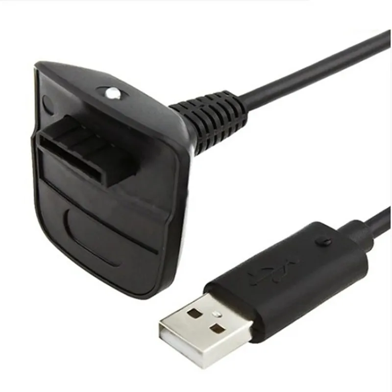 Черный USB зарядное устройство Быстрая зарядка кабель Шнур Набор для microsoft для Xbox 360 беспроводной контроллер консоль батарея