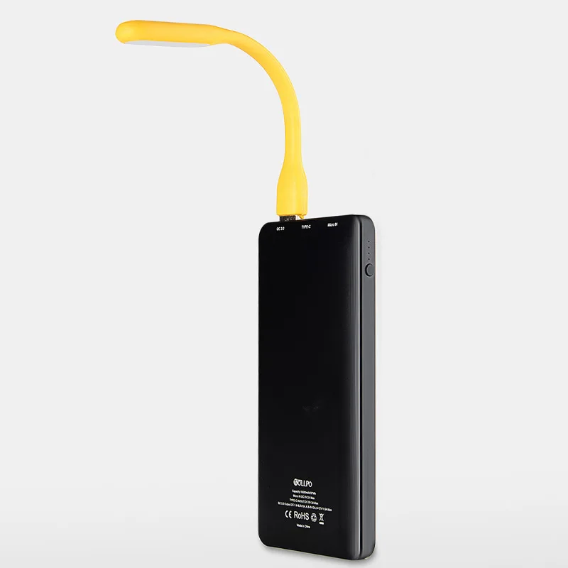 Crubon SilicaGel мини-лампа для книг Гибкая USB Светодиодная лампа портативная супер