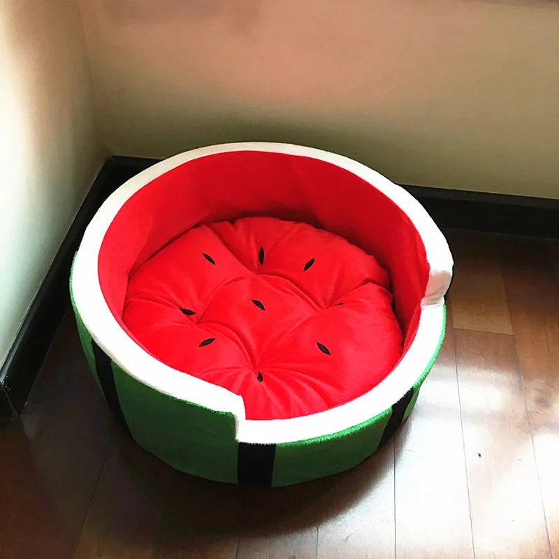 3 размера флисовая ткань кровать для собаки кошки арбуз Cama Perro коврик Hoopet домик