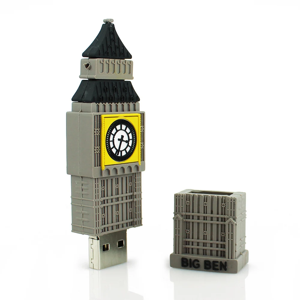 CHYI Эйфелева Башня Биг Бен накопитель флеш карта 16 ГБ London Tour USB Флешка 32 Гб флешки 4 8