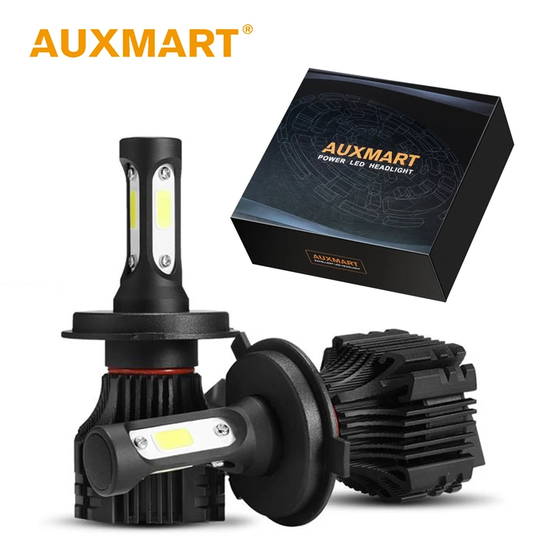Auxmart светодиодный H7 H4 H11 H1 H3 H8 HB3 9005 HB4 9006 светодиодный лампы автомобиля Headligt 72W 8000lm 6500K светодиодный авто лампы H 7 11 4 светодиодный автомобильный светильник УАЗ